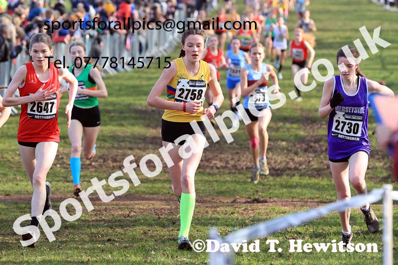 Girls Under-15s, 2024 CAU Inter Counties Cross Country Champs., Wollaton Park, Nottingham. Photo: David T. Hewitson/Sports for All Pics